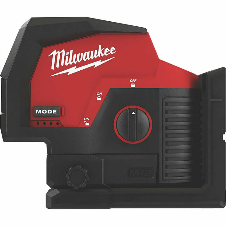 Milwaukee M12CLLP 12v Green Cross Line Laser & Plum Points - Bare Tool