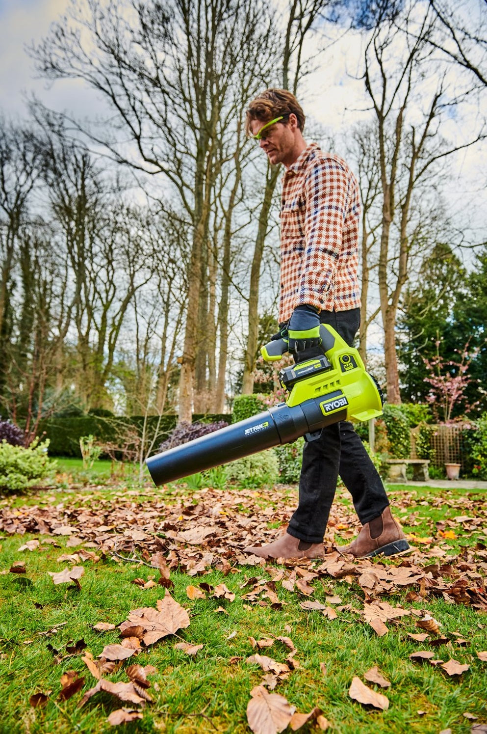 Ryobi blower cordless best sale