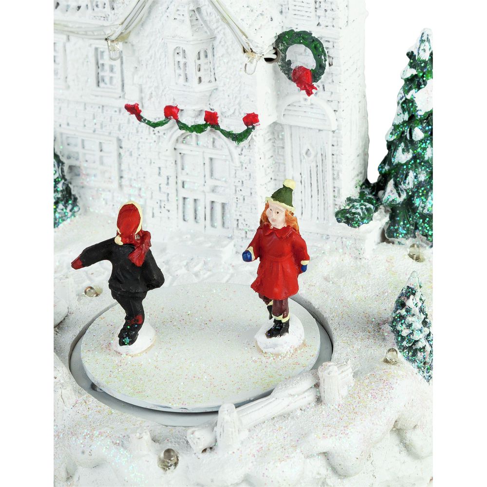 Christmas Castle With Ice Rink Christmas Decoration