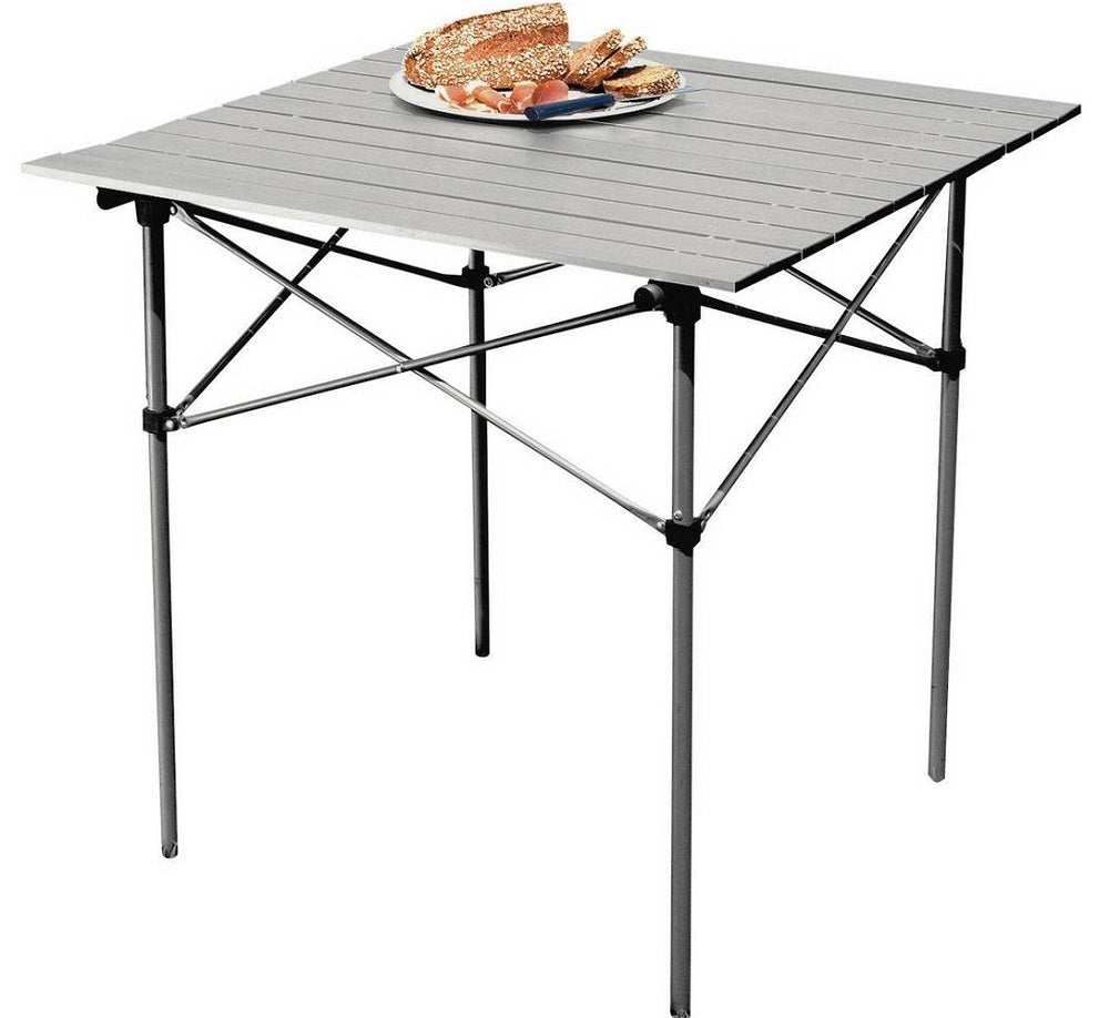 Home Aluminium Folding Camping Table With Slatted Top