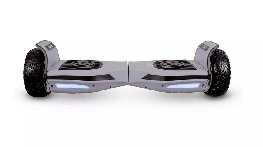 Zinc GT Pro Hoverboard - Silver - With Built In Bluetooth Speakers