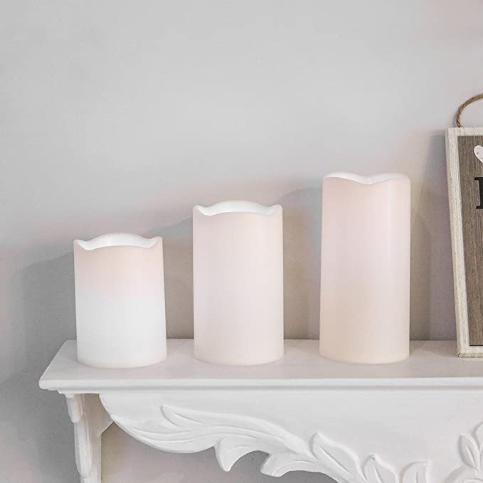 Premier Decorations Battery Operated Colour Changing LED Candles - Set of 3