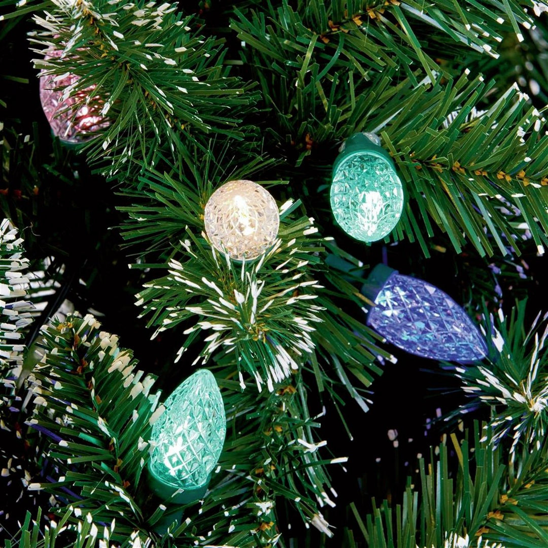 Premier Decorations 7ft Rockingham Pre-Lit Christmas Tree - Green