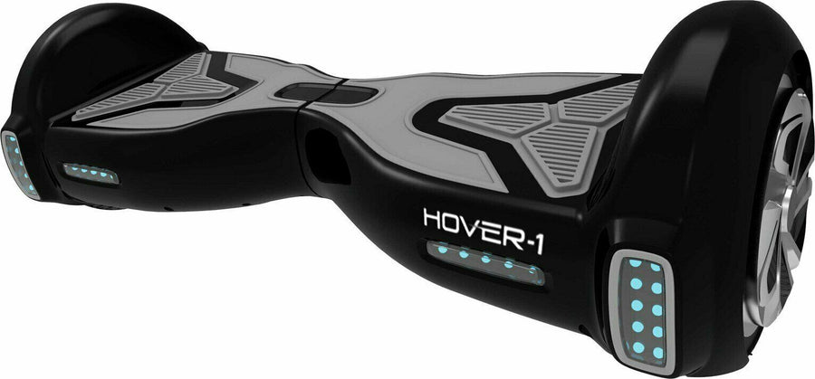 Hover-1 Mobile App Compatible Multi-Colour LED Hoverboard - Black