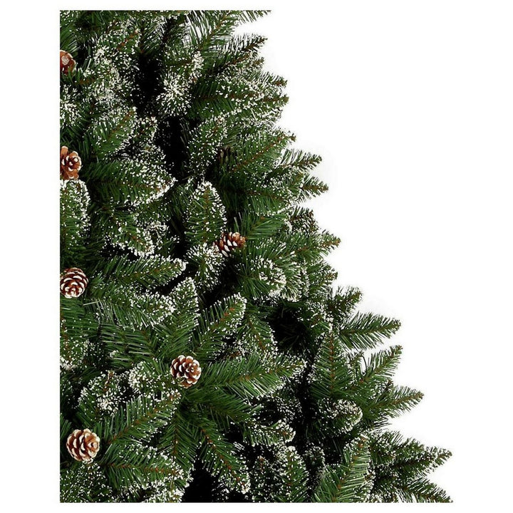 Premier Decorations 7ft Snow Tipped Mountain Pinetree - Green