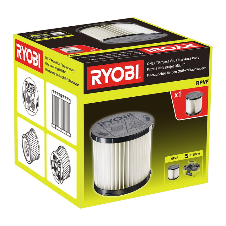 Ryobi RPVF Project Vac Filter For Ryobi Cordless ONE+™ Project Vac.