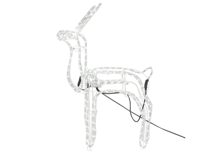 Home LED Animated Nodding Reindeer - Bright White