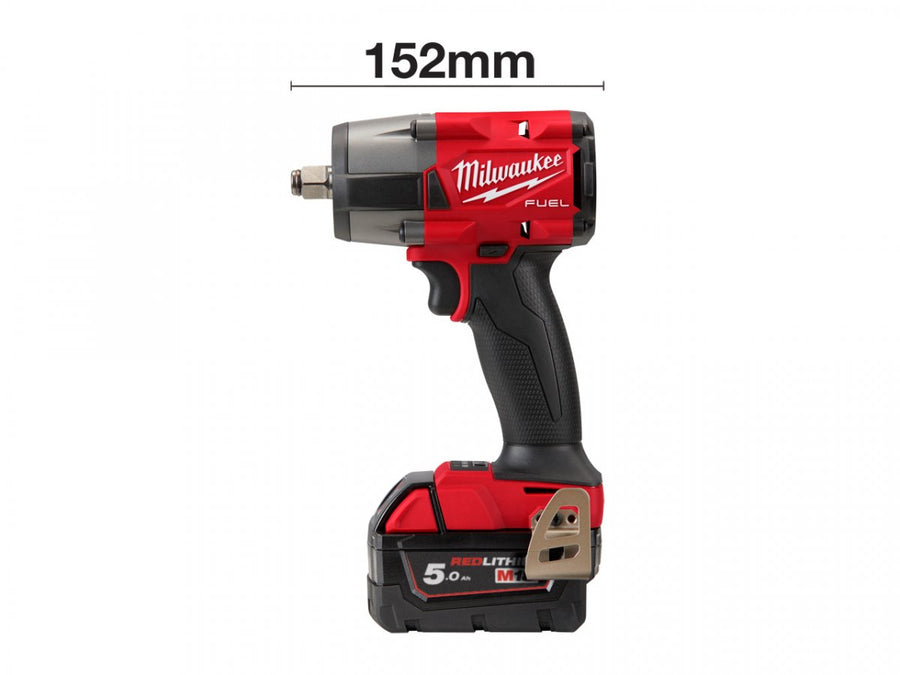 Milwaukee M18FMTIW2F12-502X 18v 1/2" Mid Impact Wrench