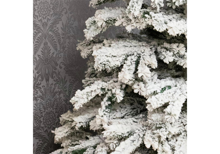 Premier Decorations 6ft Flocked Mountain Pine Christmas Tree