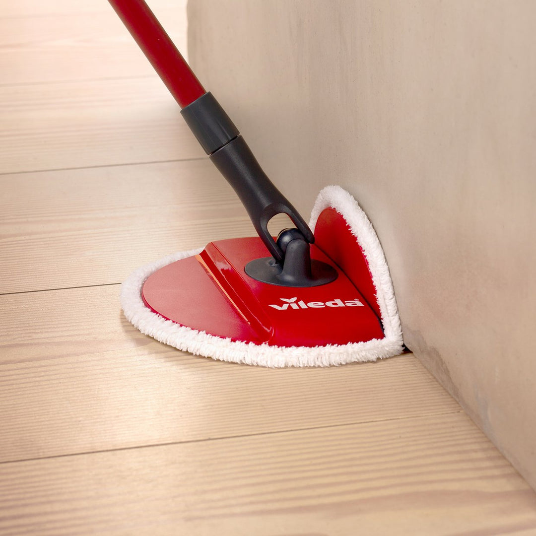 Vileda Spin & Clean Mop & Bucket Set - Black & Red