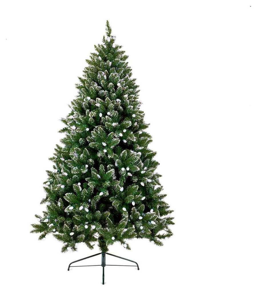 Premier Decorations 7ft Rockingham Pre-Lit Christmas Tree - Green