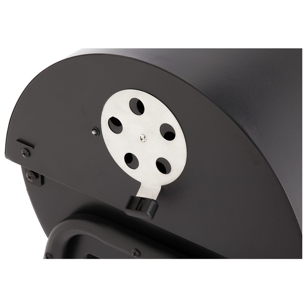 Home Charcoal Oil Drum BBQ &amp; Cover - Black