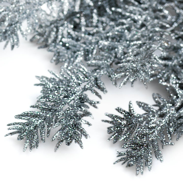 Habitat 1.8m Pre-Lit Christmas Garland - Silver