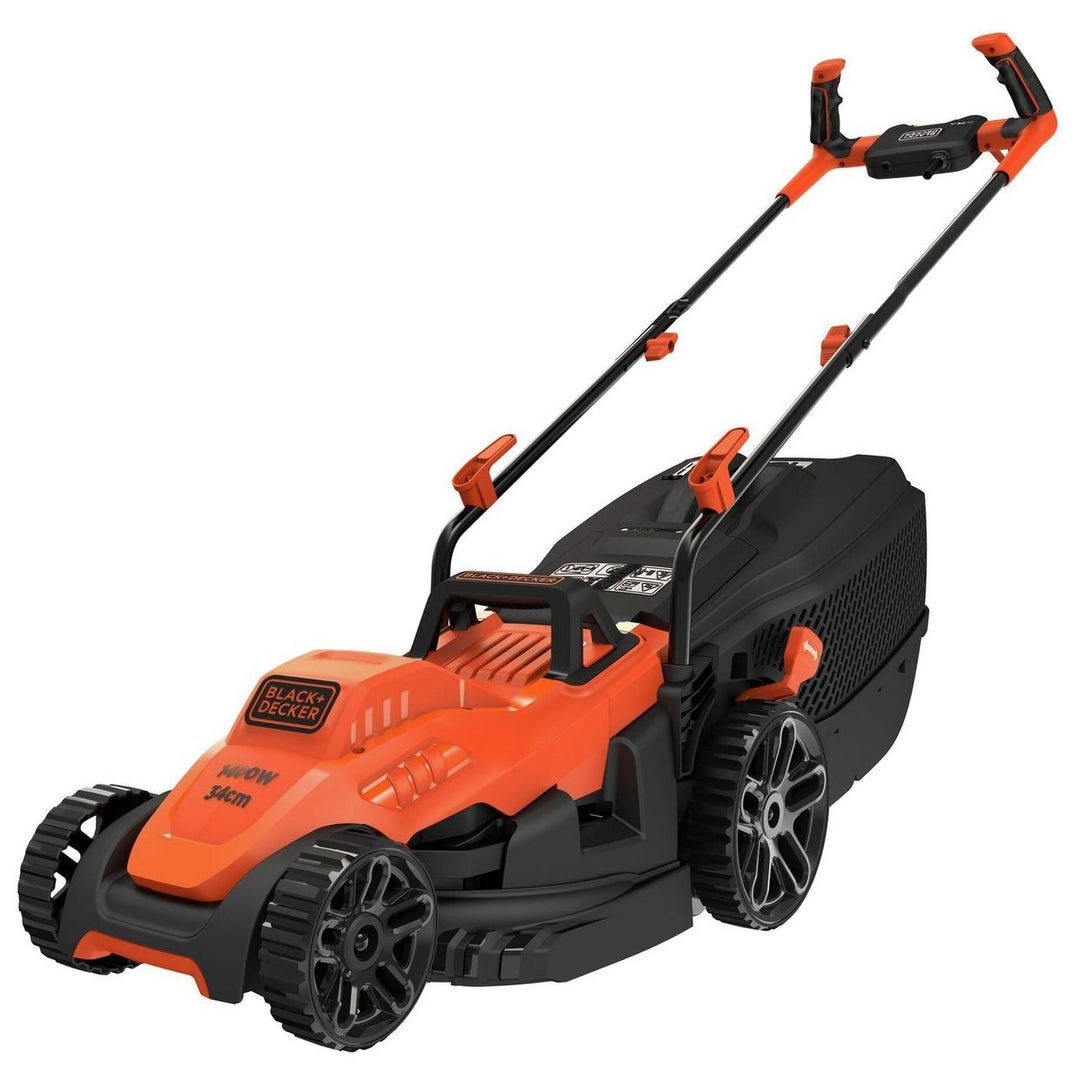 Black & Decker BEMW461BGL2-GB 34cm Corded Lawn Mower & Grass Trimmer Kit
