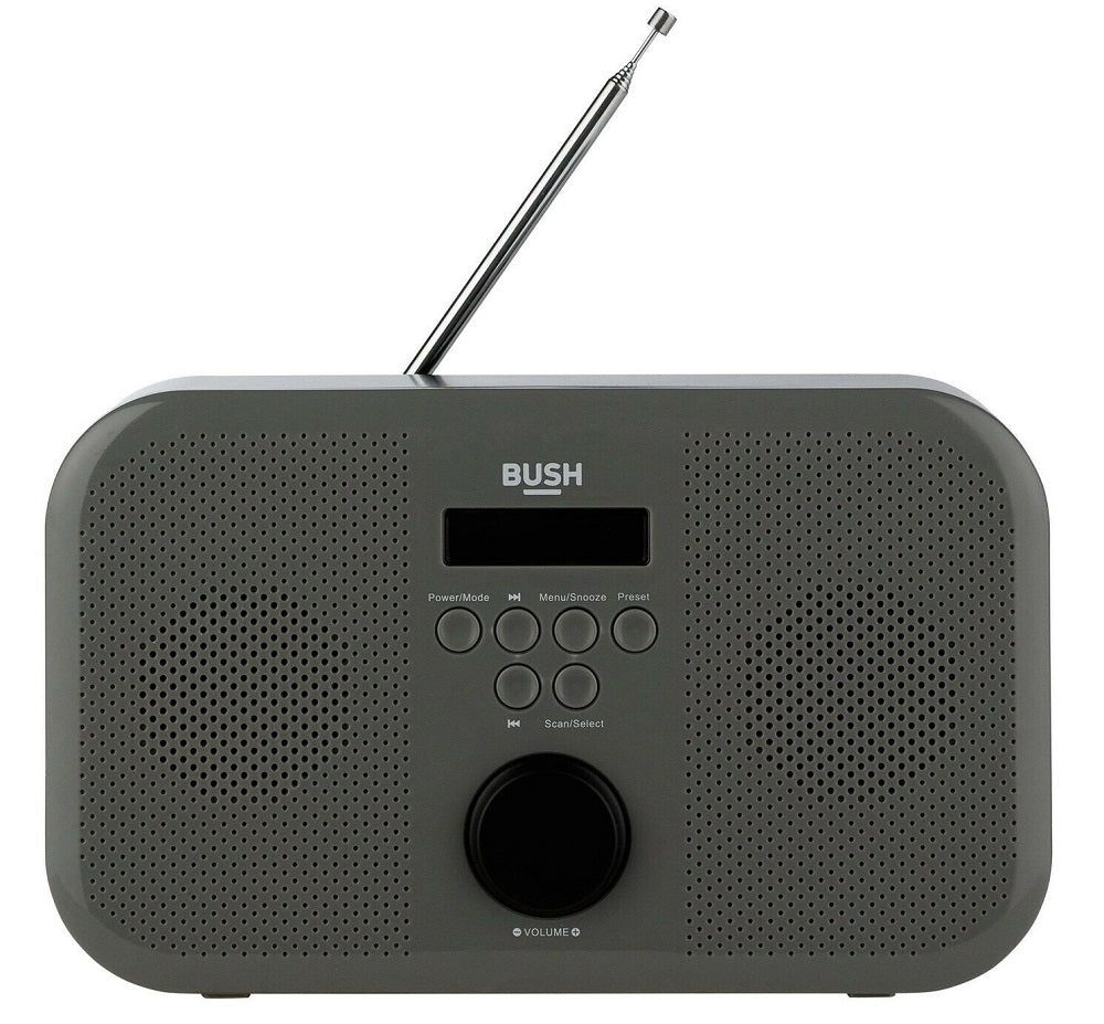 Bush Portable Stereo DAB Radio - Grey