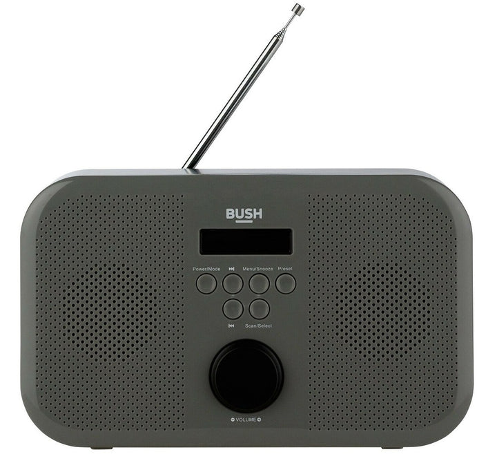 Bush Portable Stereo DAB Radio - Grey