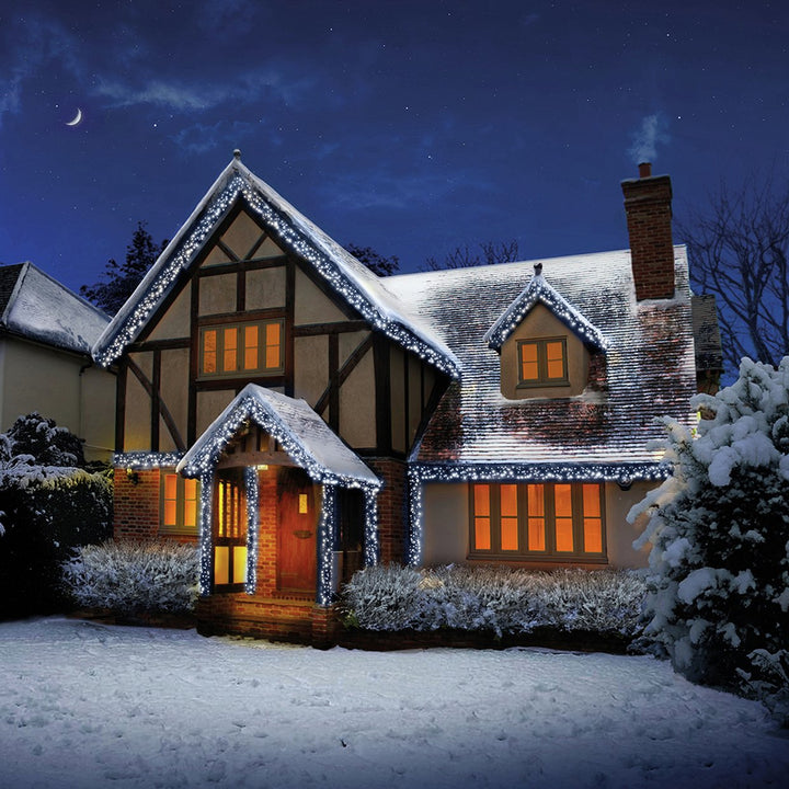 Premier 960 LED Cluster Multi-Action Christmas Tree Lights - White