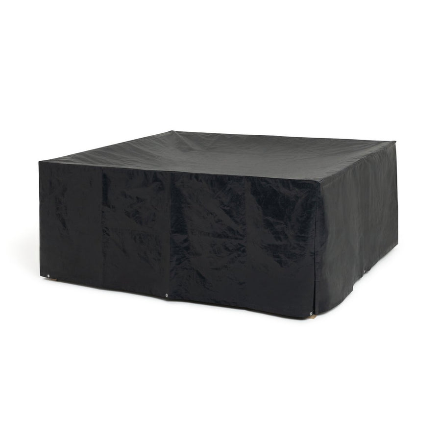 Home Heavy Duty Rectangular Patio Set Cover - Black