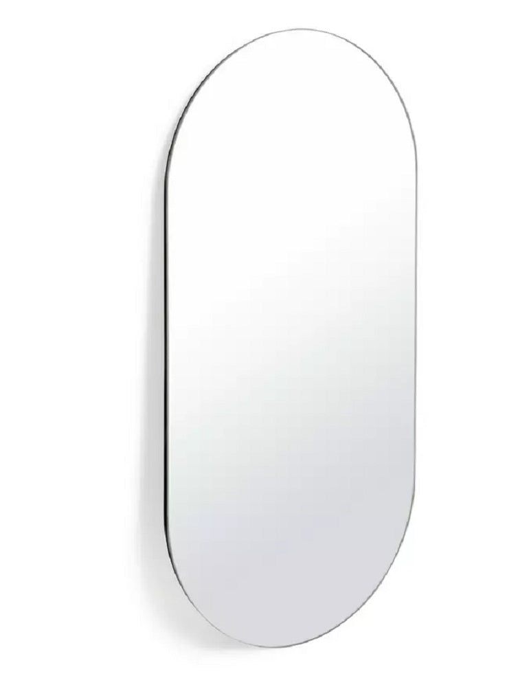 Habitat Pill Shape Rimless Wall Mirror
