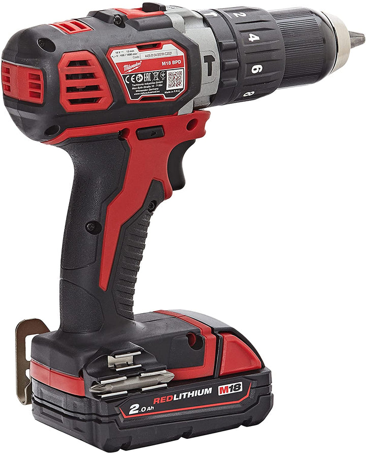 Milwaukee M18BPD-202C 18v Li-on Combi Drill