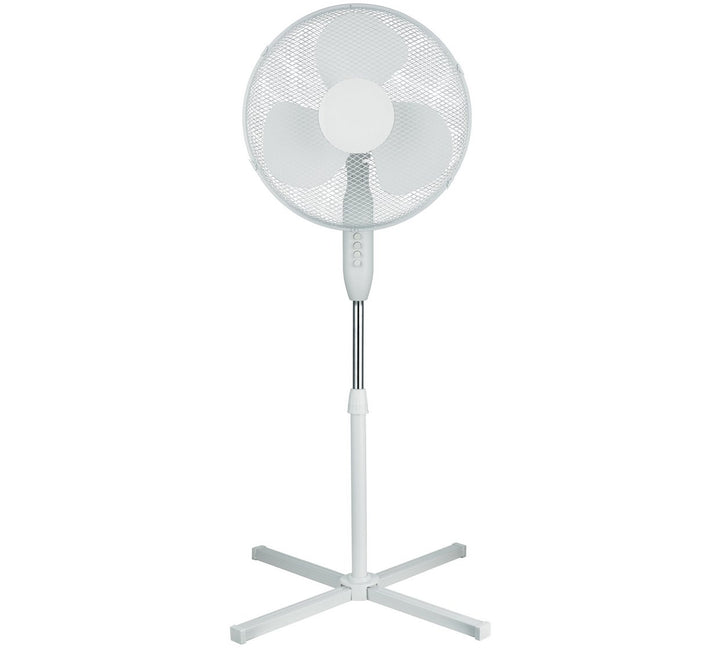 White Oscillating Pedestal Fan 16" - 40cm