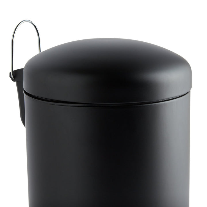 Habitat 12 litre Domed Pedal Bin - Black