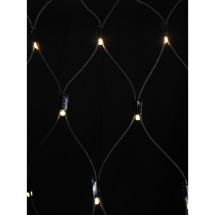 Home Set of 100 Net Connector LED Christmas Lights - Warm White
