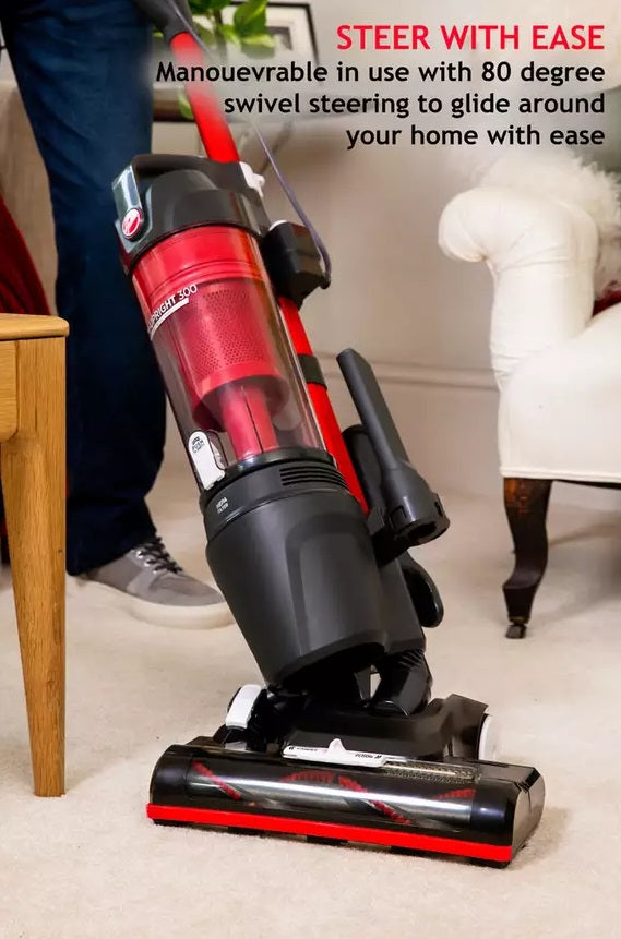 Hoover Upright 300 Corded Bagless Vacuum Cleaner - HU300RHM