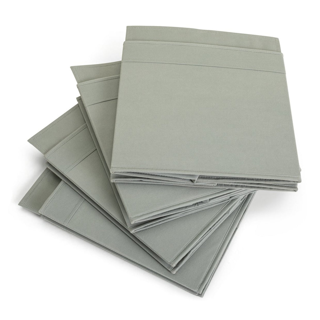 Habitat Pack of 4 Grey Canvas Boxes