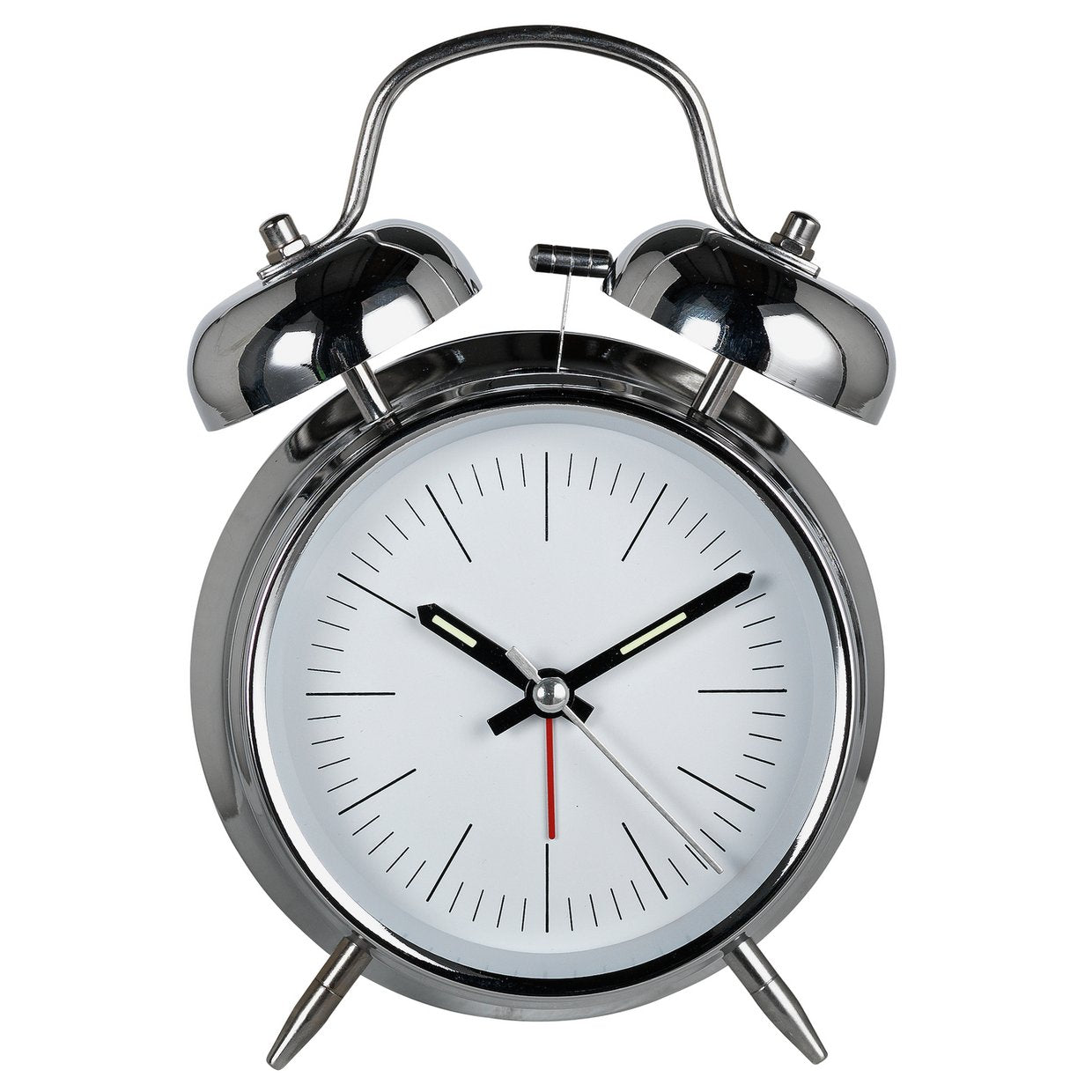 Constant Twin Bell Alarm Clock - Silver – GED Outlet