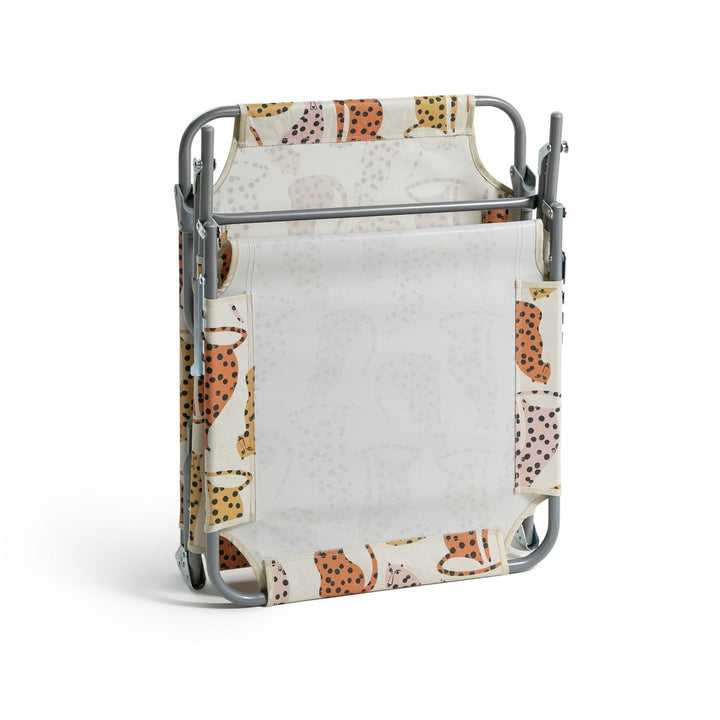 Habitat Folding Metal Sun Lounger - Global Leopard