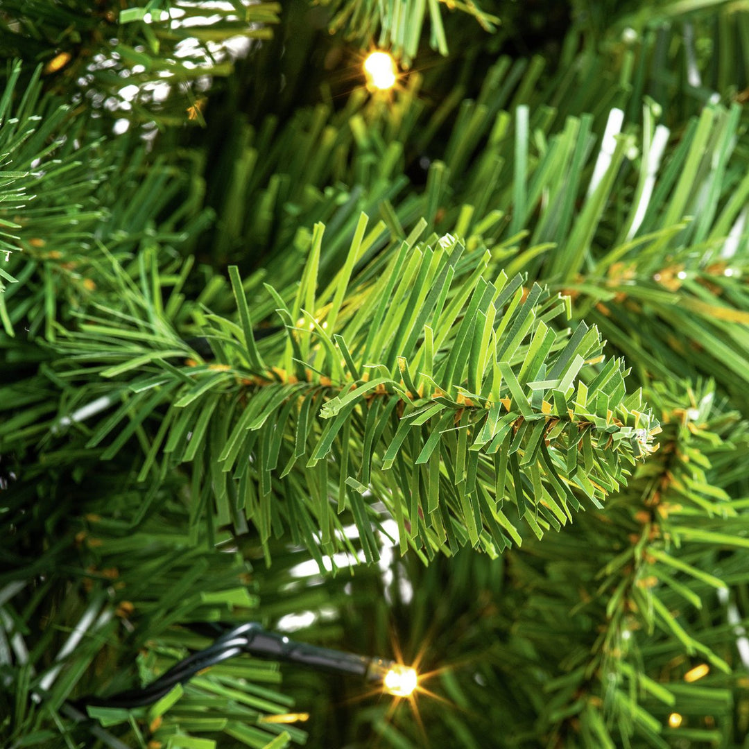 Premier Decorations 7ft Oregon Pine Pre-Lit Christmas Tree - Green