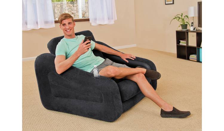 Intex Inflatable Pull Out Camping Chair - Grey
