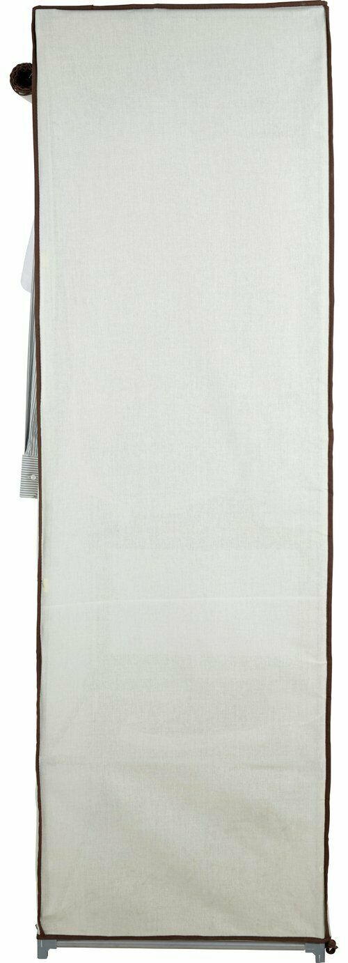 Home Covered Double Wardrobe - Cream