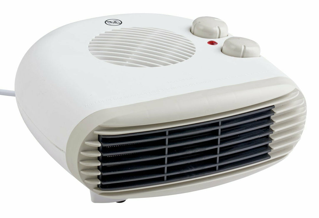 Challenge 2kW Flat Fan Heater - White