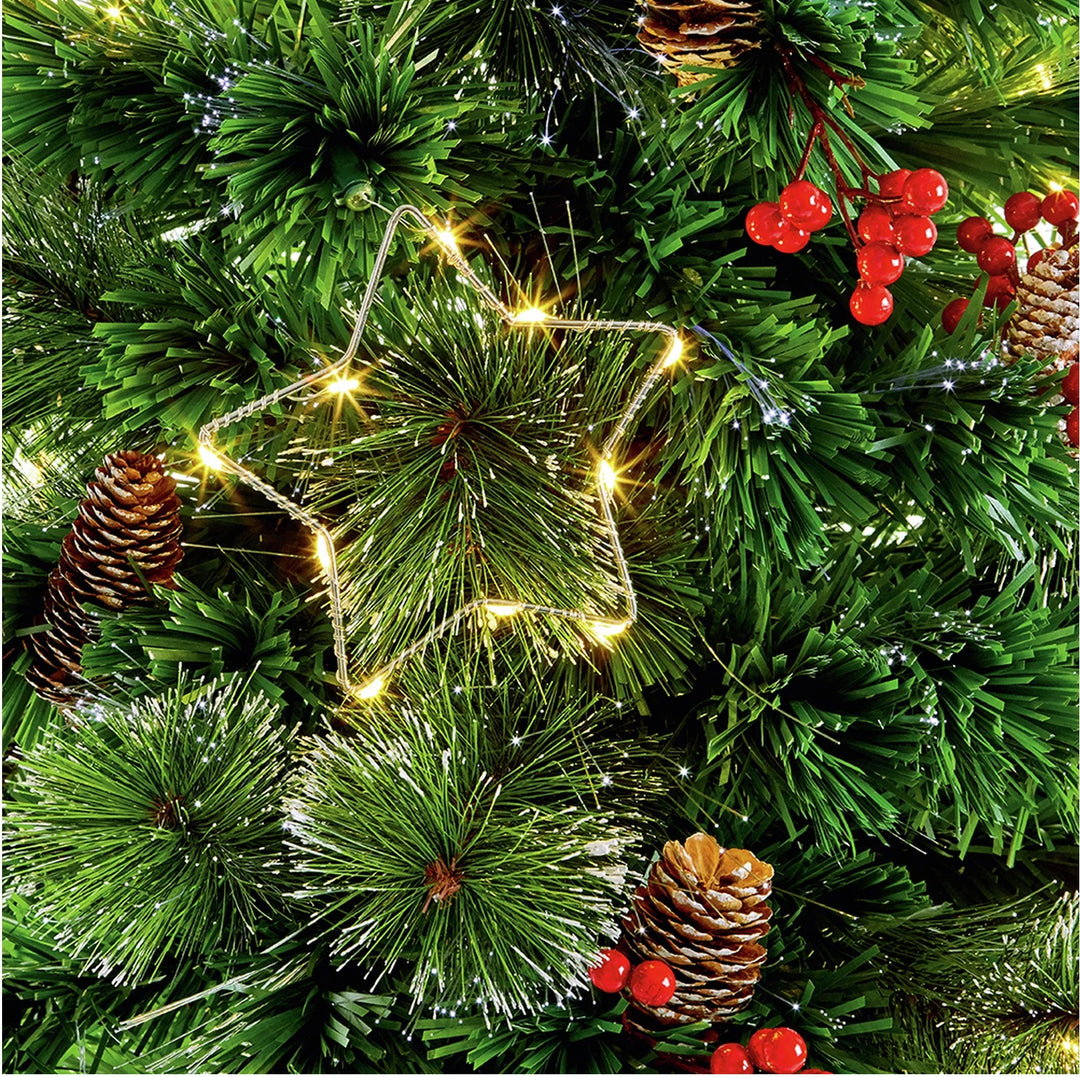 Premier Decorations 5ft LED Snow Tipped Tree - Green