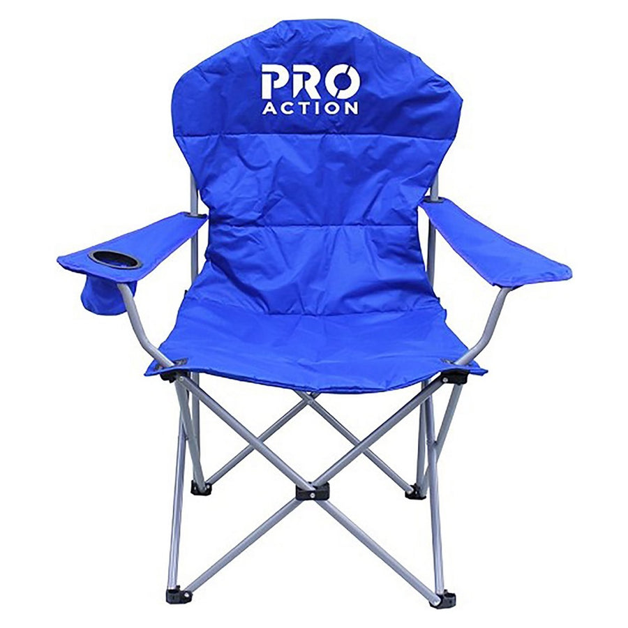 Pro Action High Back Padded Camping Chair - Blue