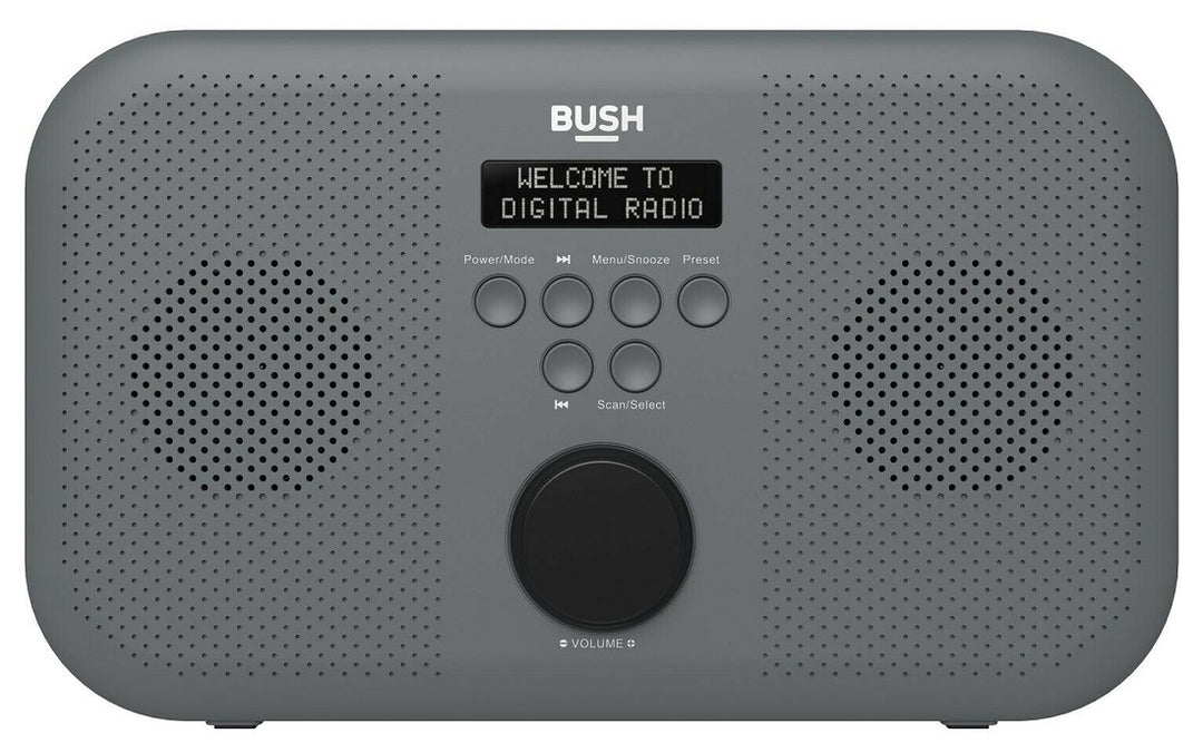 Bush Portable Stereo DAB Radio - Grey
