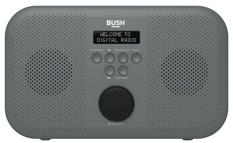 Bush Portable Stereo DAB Radio - Grey