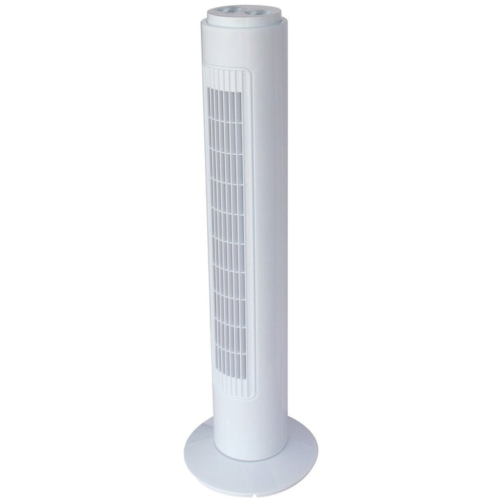 Simple Value White Oscillating Tower Fan - 3 Speed - 29 Inch