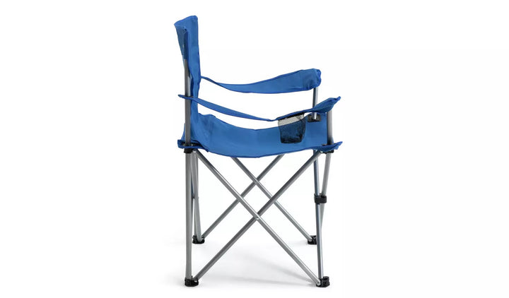Steel Folding Camping Chair - Blue