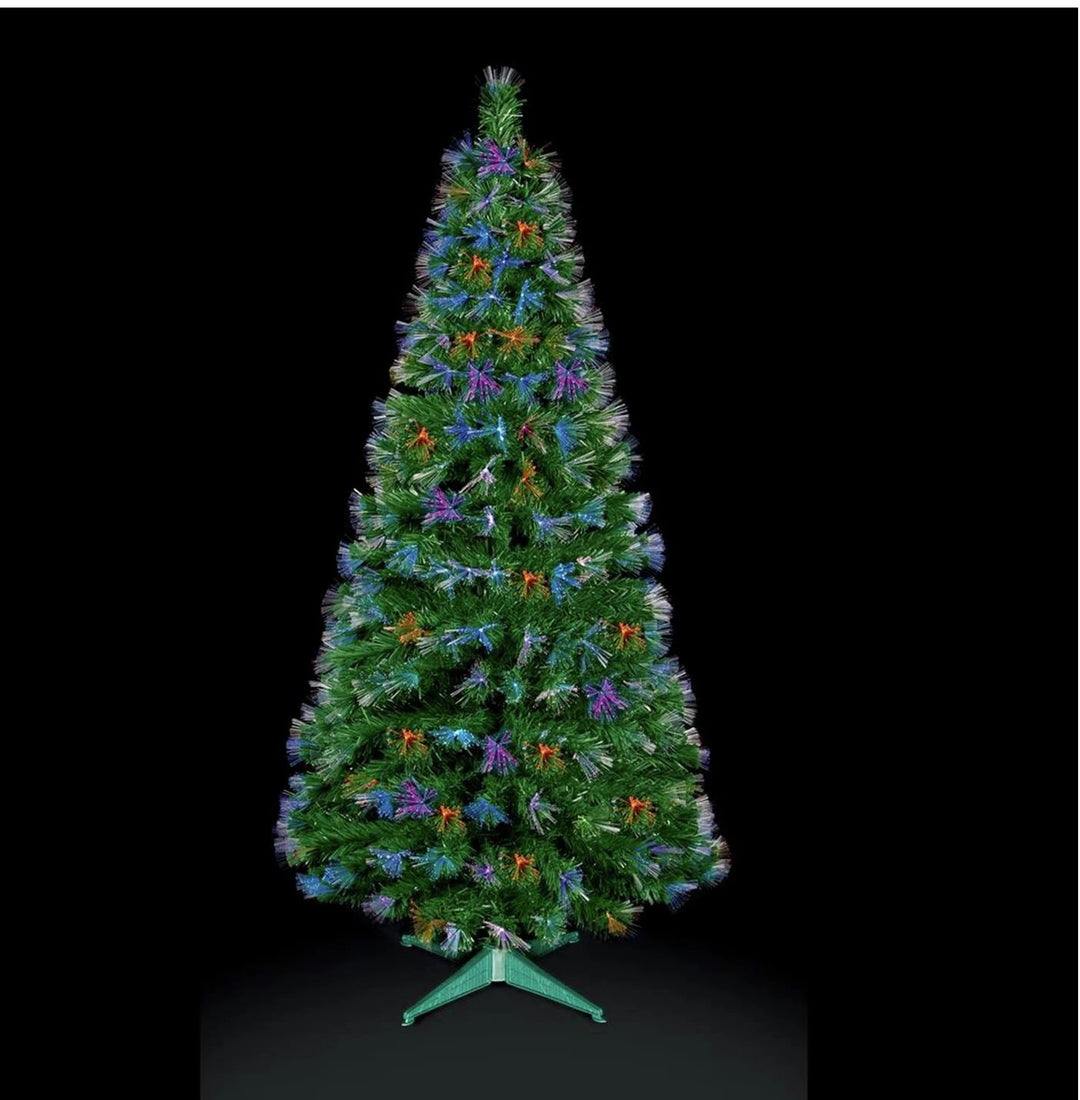 Premier Decorations Fibre Optic LED Burst Tree - Multicoloured - 5ft