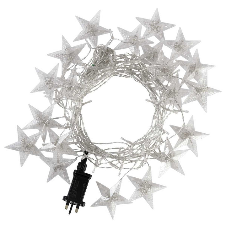 Habitat 180 LED Star Curtain Christmas Lights - Warm White