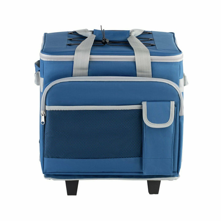 Home 35L Wheeled Picnic Cooler Bag - Blue
