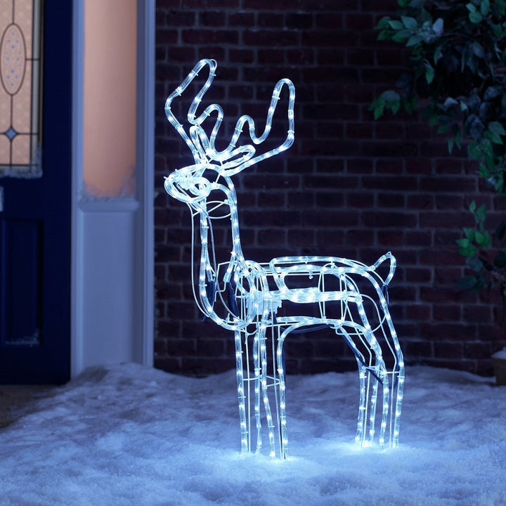 Collection Bright White LED Animated Reindeer Christmas Decoration