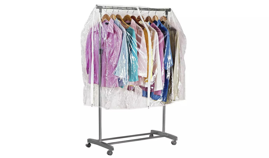 Home Clothes Rail Cover - Clear