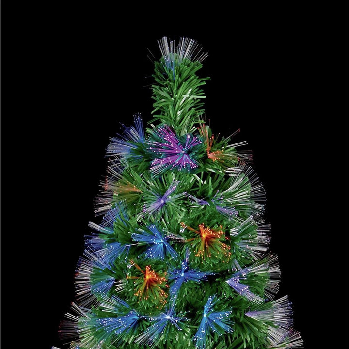 Premier Decorations Fibre Optic LED Burst Tree - Multicoloured - 5ft