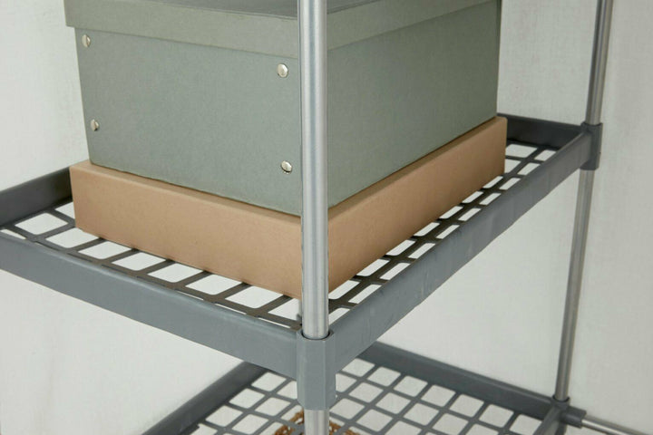 Home Covered Double Wardrobe - Cream