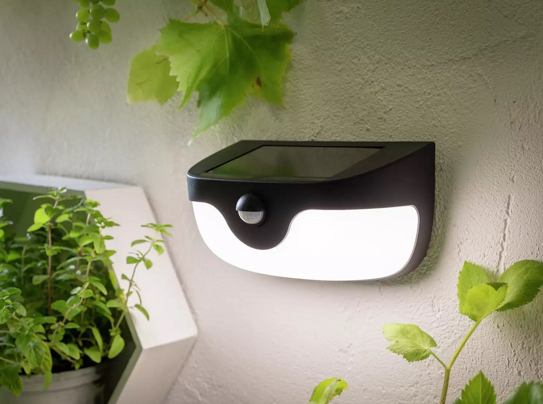 Home 5w Motion Detector Solar Light - Black & White