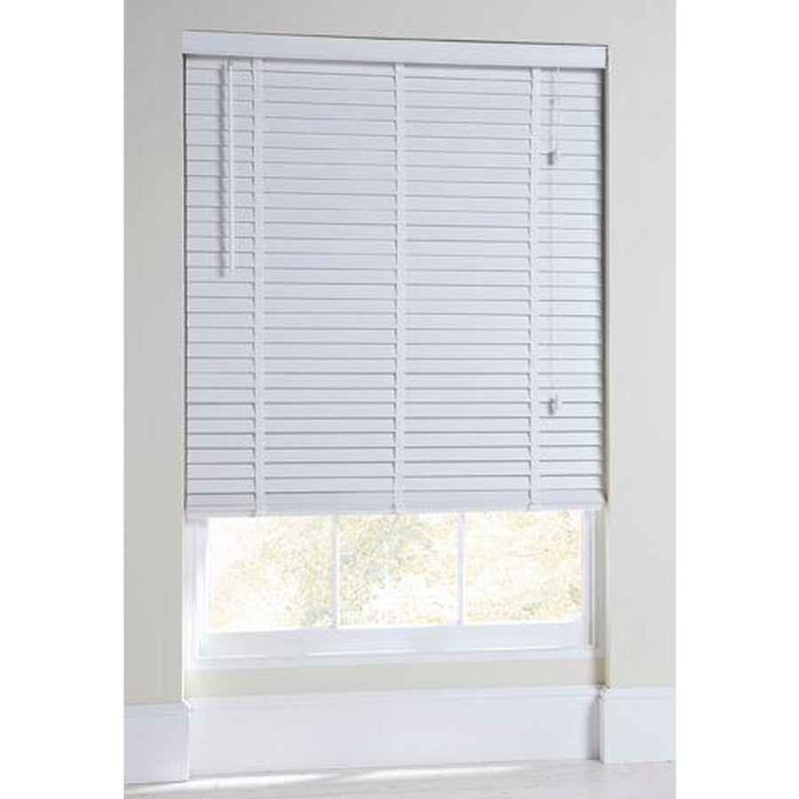 Home Elliott 50mm Wooden Tape Venetian Blind - White (No Fixtures)